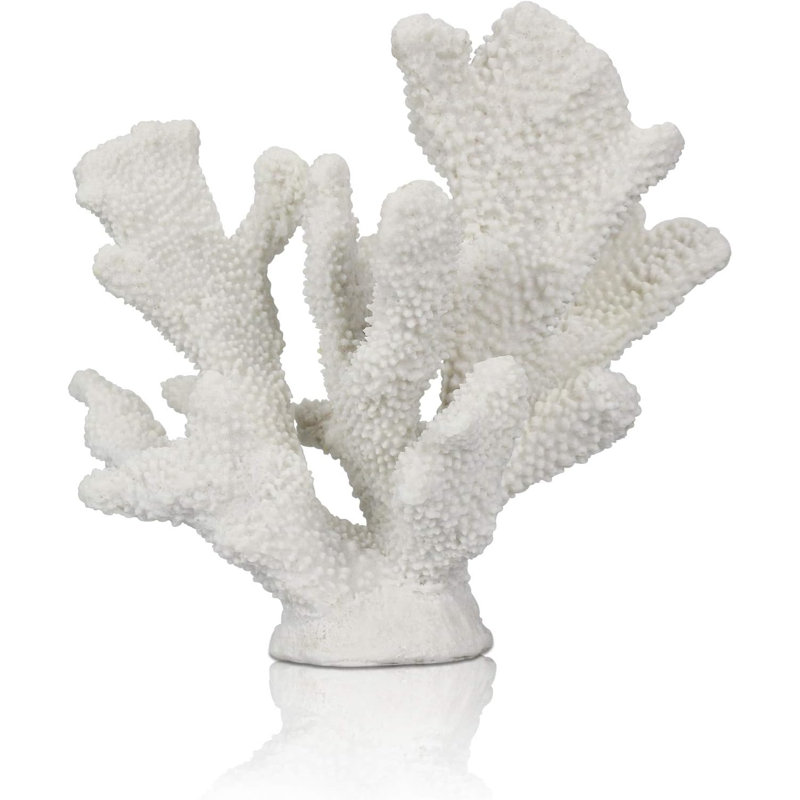 Statue de corail artificiel blanc