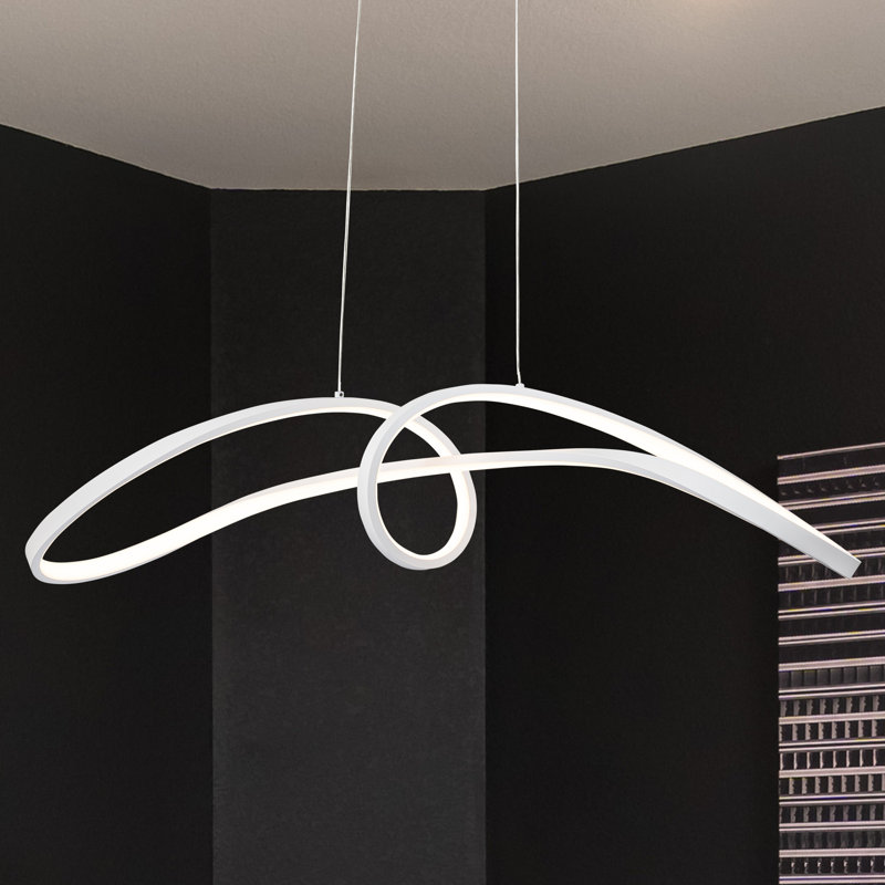 White Modern Dimmable Led Pendant Light