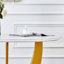 Ensemble de table et de chaises. Ensemble de table de salle à manger ronde en forme de dalle blanche luxueuse - 47 po x 47 po avec 4 chaises en polyuréthane gris clair. Plateau de table en pierre frittée, pied de table en bois aggloméré,
