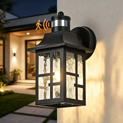 Black Outdoor Sconce