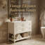 Ensemble de meuble-lavabo moderne 36 po avec lavabo sous-comptoir en céramique 36 po, ensemble de meuble-lavabo autoportant avec 4 tiroirs et structure en bois massif-327926029