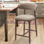 25' Upholstered Counter Stool with Curved Back and Solid Wood Base-467055037-467055038
