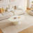 Hillsborough Single Oval Coffee Table Cream White Center Table for Living Room