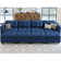 Devkran 116.6'' Large Modular Variable Sectional Upholstered Sleeper Couch Storage Sofa Bed-9 Piece