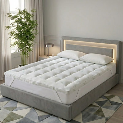 Bamboo 1000GSM 10cm Mattress Topper