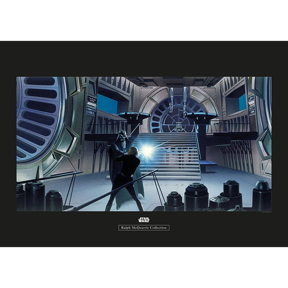 Poster Star Wars Rmq Vader Luke Throne Room