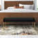 Madge Polyester Blend Upholstered Bench