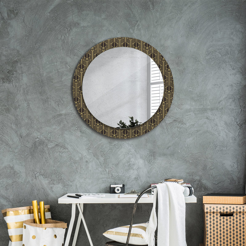Huldar Glass Flat Wall Mirror, 70cm H x 70cm W