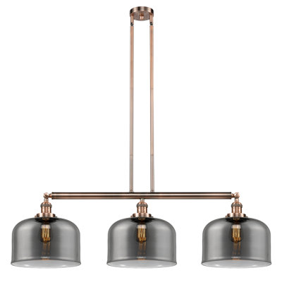 Bell - Luminaire suspendu pour îlot de cuisine 3 lumières 41 "