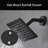 Thermostatic Shower System, Ceiling Mount 12 Inch Shower Head With 6 Inch Wall Mount Shower Head