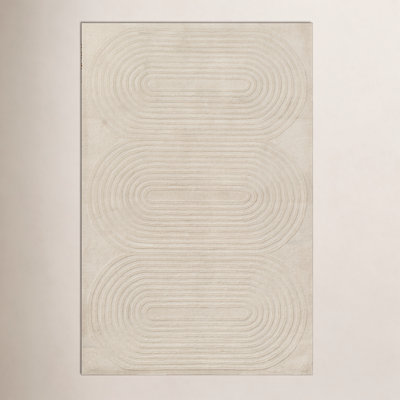 Tillie Hand Tufted Wool Ivory Rug