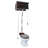 The Renovators Supply High Tank Pull Chain Toilet with Dark Oak Wooden Finish (Seat Not Included)