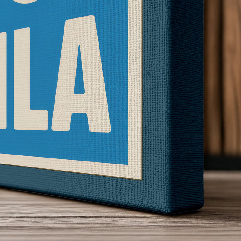 Print, 30x20 - 76.2 x 50.8 cm, Teal Border