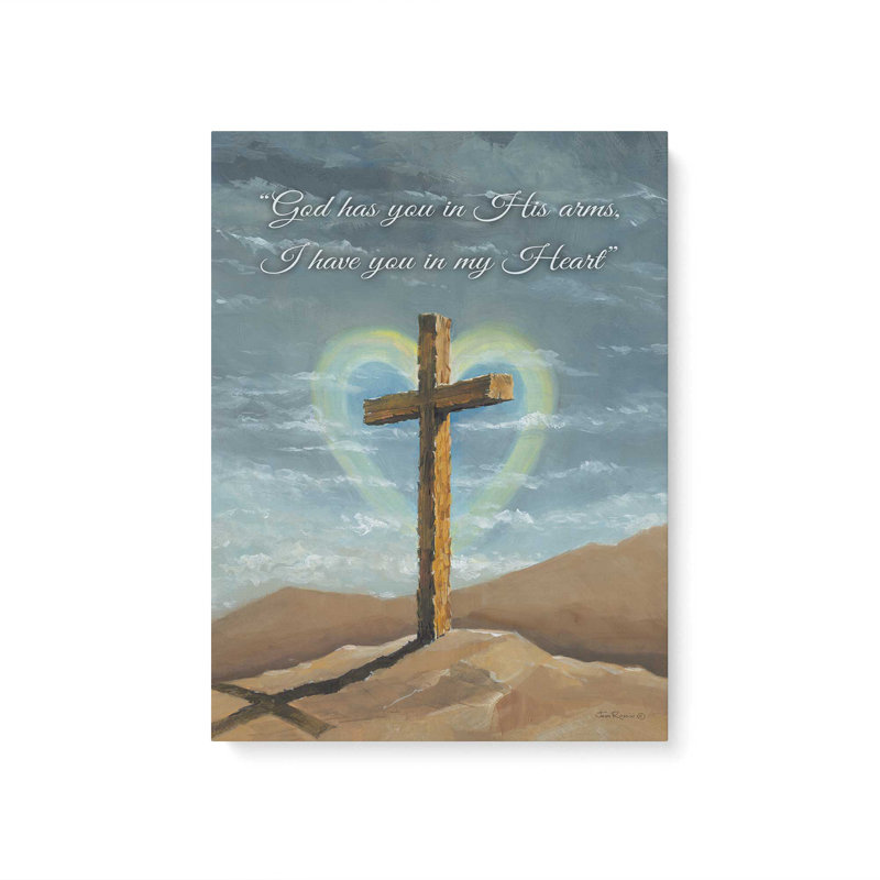 «God Has You in His Arms» par John Rossini, reproduction d'art, 36 W x 48 H, Does Not Apply, Unframed Canvas