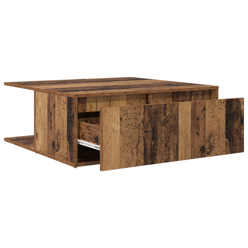 Coffee Table Chipboard Accent Table Couch Centre Side End, Old Wood