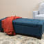 Tissu moderne avec motif gaufré et espace de rangement confortable à texture abondante - bleu marine-85009877