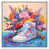 Cadre flottant blanc