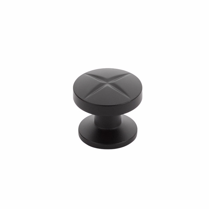 Poignée d'armoire Schaub Northport 1-3 / 8 ", Noir mat