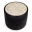 Egg Mosaic & Black Cow Hide End Table
