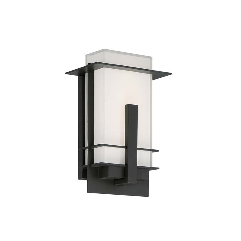 Applique murale d'extérieur encastré à DEL Kyoto, H 10 po x l 6,5 po x P 4 po