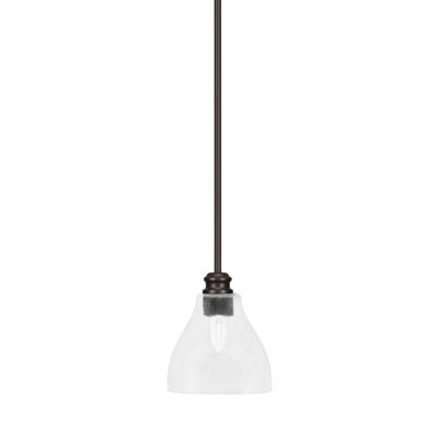 Mini-luminaire suspendu sur pied avec verre à bulles 6,25 po Edge
