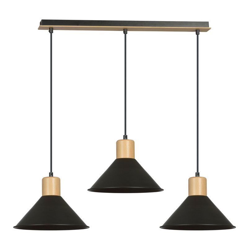Sweetwater 3 - Light Kitchen Island Pendant, Black