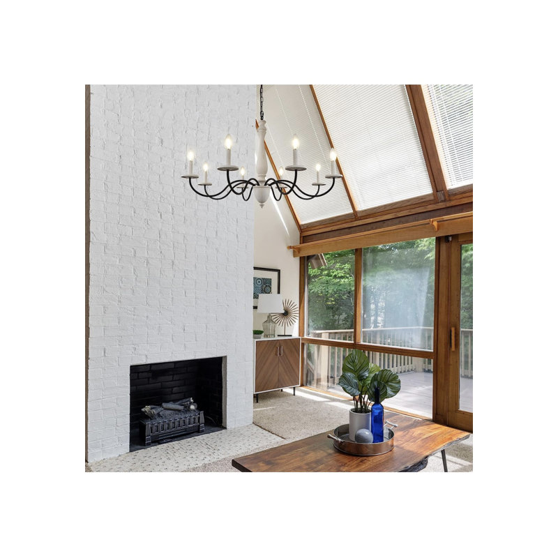Lustre traditionnel / classique à 8 lumières DEL