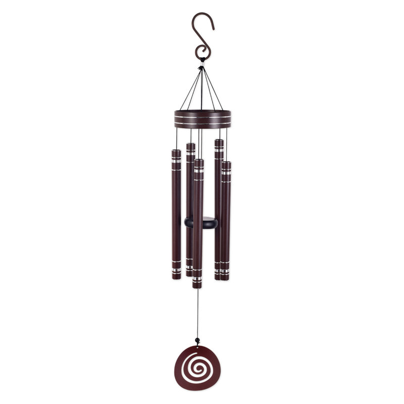Carillon Hunnicutt, H 41 po x l 5,5 po x P 2,25 po, Brun