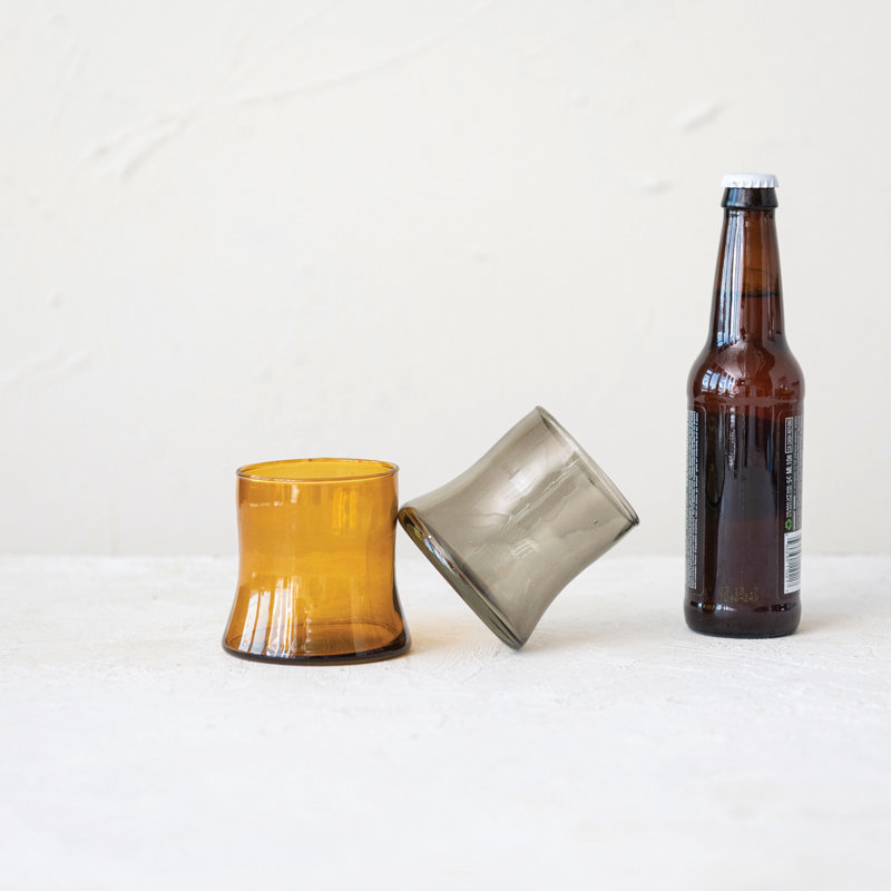 Brion 10oz. Drinking Glass Set, Amber