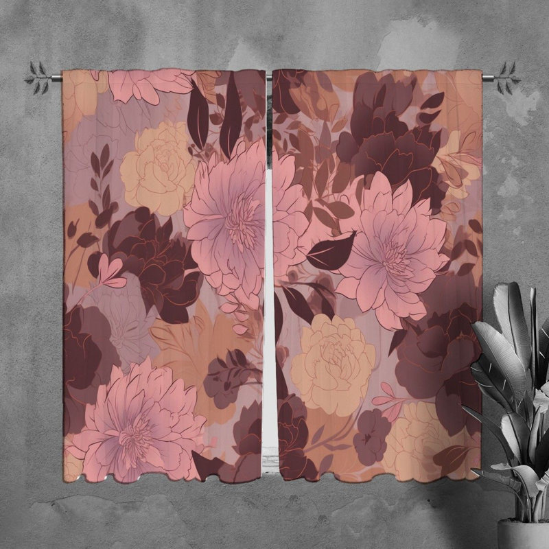 Rideau en polyester Kenin, L 20 po x L 61 po