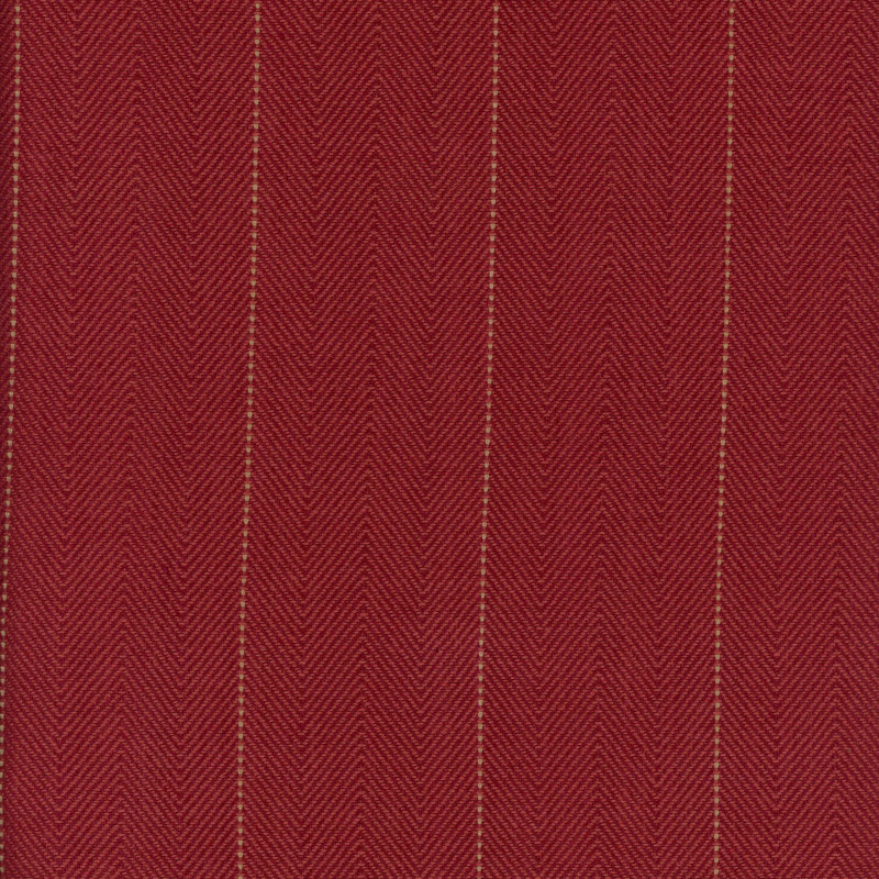 Copley Stripe 100% Cotton Fabric, Cardinal