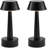 Portable Cordless 3-Way Dimmable Touch Table Lamps, Rechargeable Battery-Operated LED Metal Night Light [2 Pack]