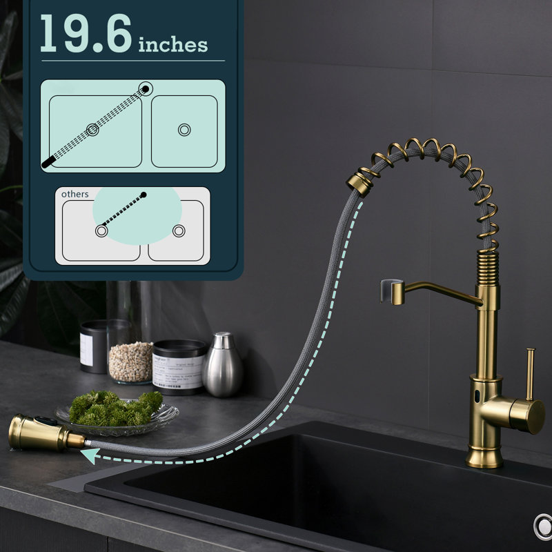 Fapully Pull Down Touchless Kitchen Faucet