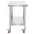 Stainless Steel Work Table 36x24 Inch with 4 Wheels Commercial Food Prep Worktable