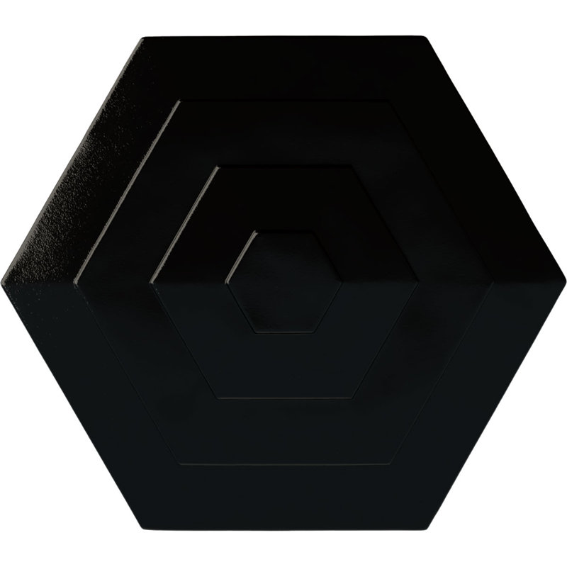 Médaillon de plafond 23 1/4 po x P 7/8 po Woodruff, Perle noire