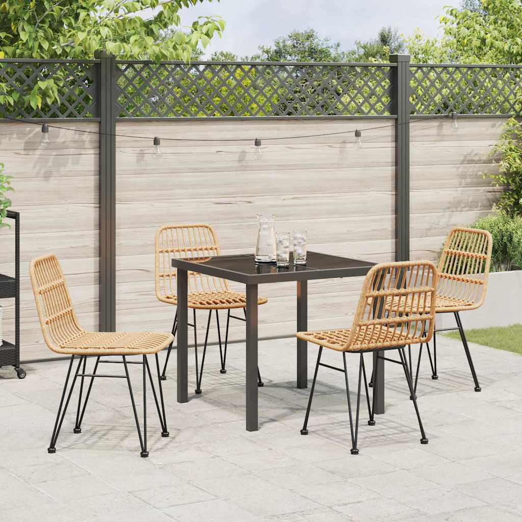 Corrigan Studio 5 Piece Garden Dining Set Poly Rattan | Wayfair.co.uk