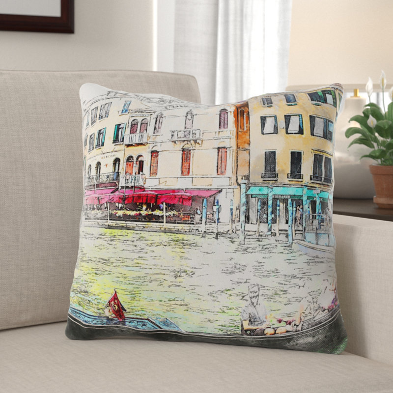 Coussin décoratif Gumbranch, Microsuède, Intérieur