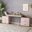 Meuble-lavabo extensible de haute qualité, en forme de L, avec prise de courant, plateau de table en verre, très facile à assembler-128542174-113204453