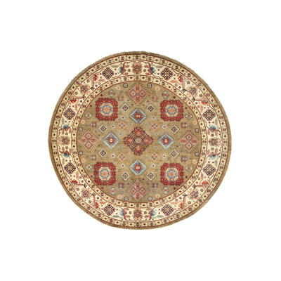 Tapis oriental unique tribal brun 9X9