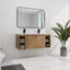 Meuble-lavabo autoportant élégant et sophistiqué de 48 po avec lavabos doubles en résine