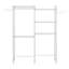 Over The Washer and Dryer Storage Shelf, 5 Tier Laundry Room Drying Rack with Hanger Rod and Hooks, Adjustable Over Washer and Dryer Shelves, Laundry Room Shelf Storage Space Saver