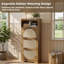 Rattan Shoe Storage Cabinet, Narrow Shoe Storage Unit with 3 Flip Drawers