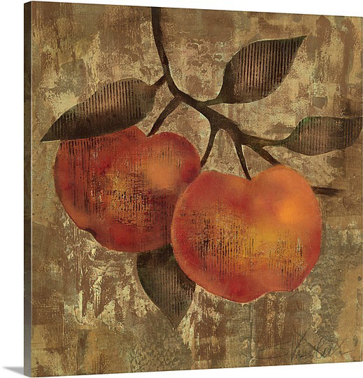 Daisley " Apple " by Silvia Vassileva, 16" H x 16" W x 1.5" D