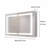 Erron 36'' W 24'' H Surface Frameless Medicine Cabinet Mirror 3 Fixed