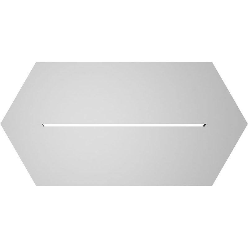 Évent horizontal fonctionnel à pignon en uréthane à surface horizontale Signature, 12" H x 24" W x 1" D