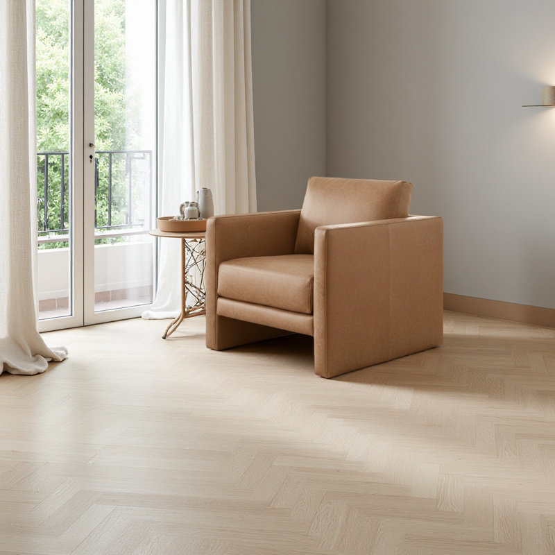 Fauteuil en similicuir, Brun