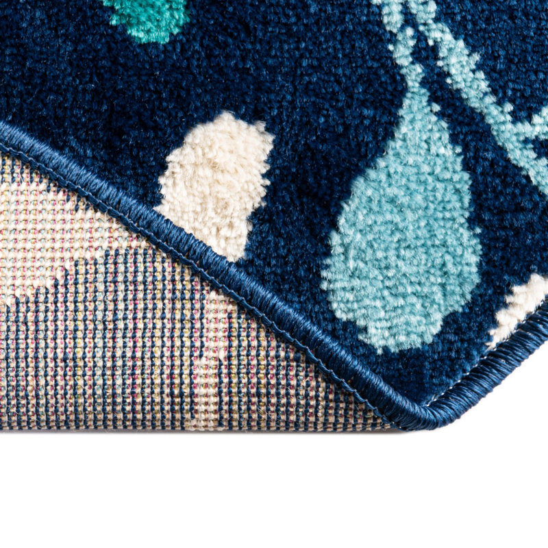 Analiese Floral Indoor Rug, Round 5'3"