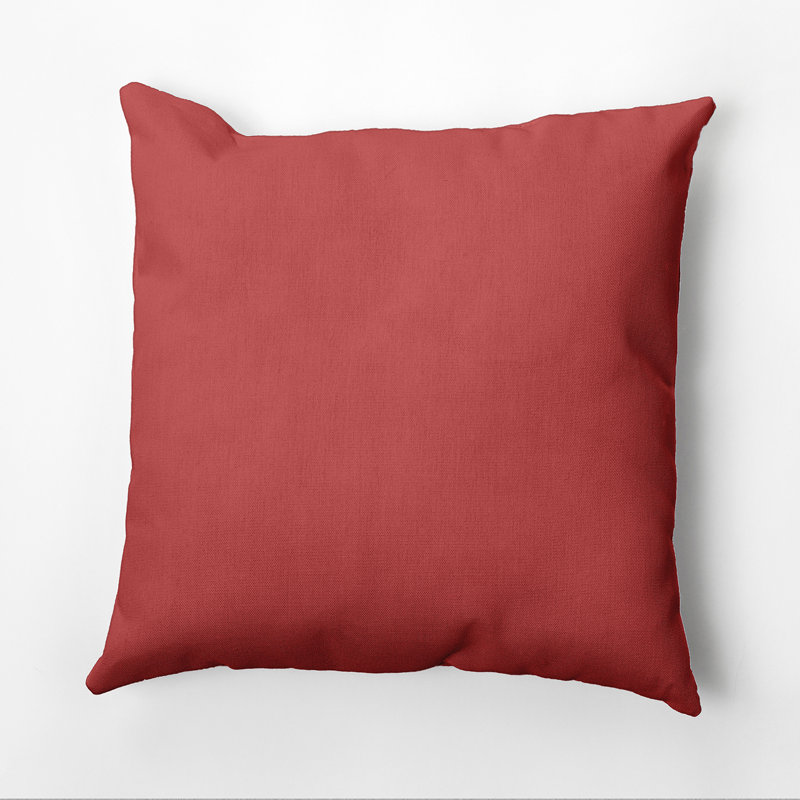 Housse de coussin Ajibola, Vert forêt, 26 po x 26 po, Polyester/ bourre en polyester