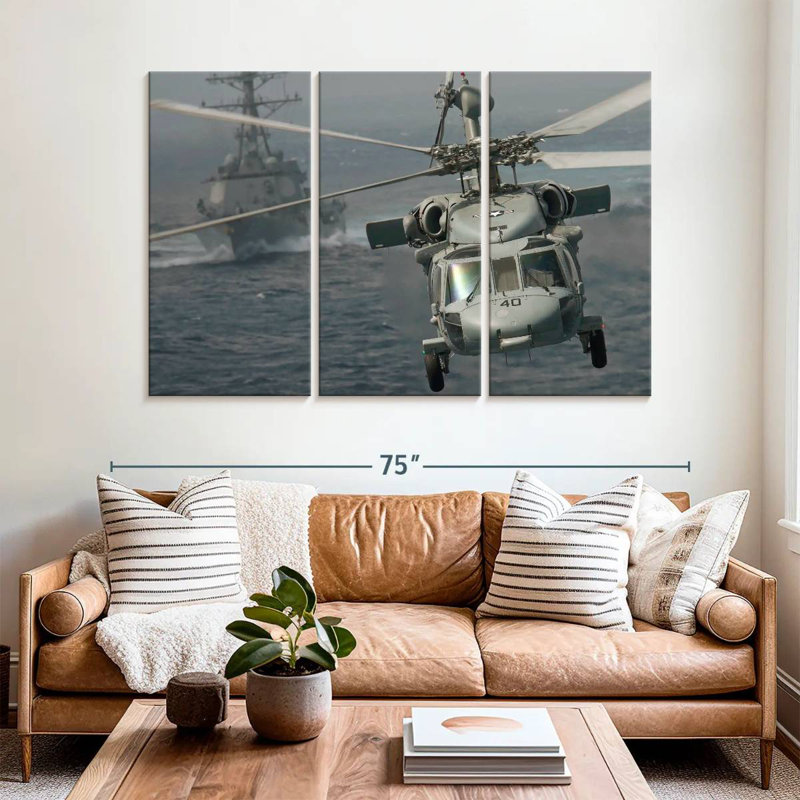 Mait Knighthawk Helicopter, 42" H x 65" W