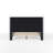 Martha Stewart Kay Upholstered Platform Bed With Channel Stitched Wingback Headboard-97967470-97967471